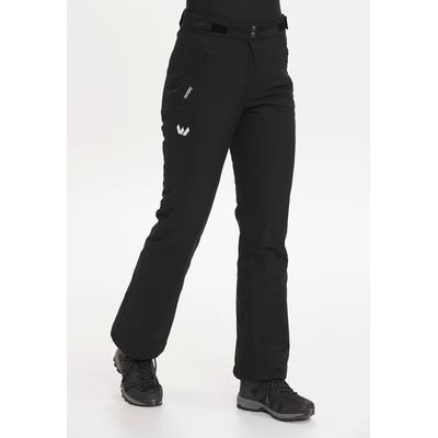 Skihose WHISTLER "Naya", Damen, Gr. 38, EURO-Größen, schwarz, 94% Polyester, 6% Elasthan, unifarben, lang, Hosen Skihose, mit 15.000 mm Wassersäule