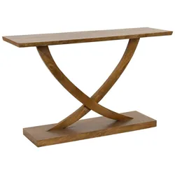 KONSOLENTISCH aus Holz, braun, 120x35x74cm
