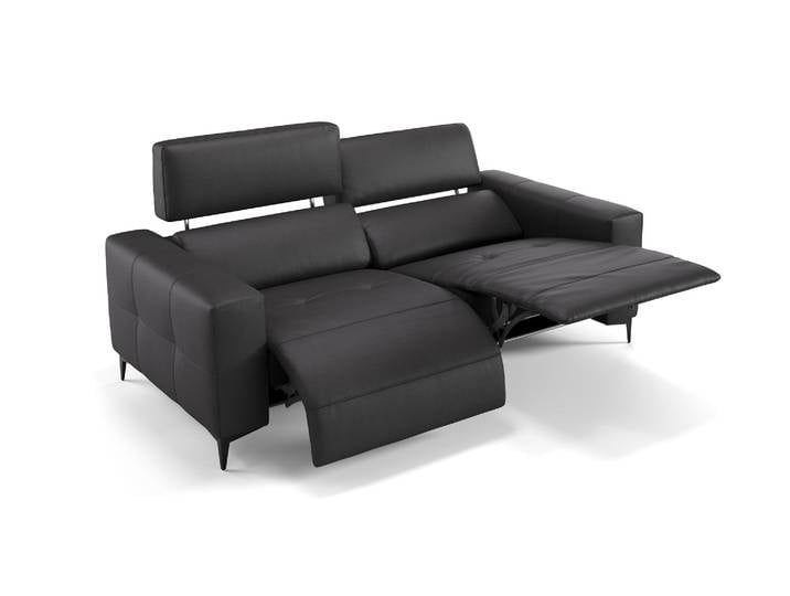 Leder Relaxsofa NOLA 3-Sitzer Elektrische Relaxfunktion Ledercouch Designsofa