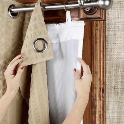 Commonwealth Home Fashion, Inc Ultimate Blackout Curtain Panel Liner White, 45 x 56, White