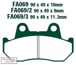 EBC Brakes FA069 Bremsbeläge