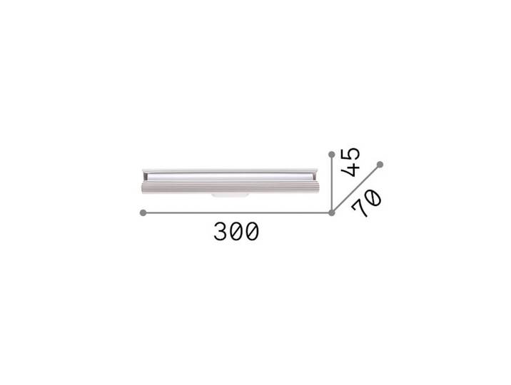 IDEAL LUX Wandleuchte Dorica, schwarz, für Wohn- / Esszimmer, Aluminium, Modern
