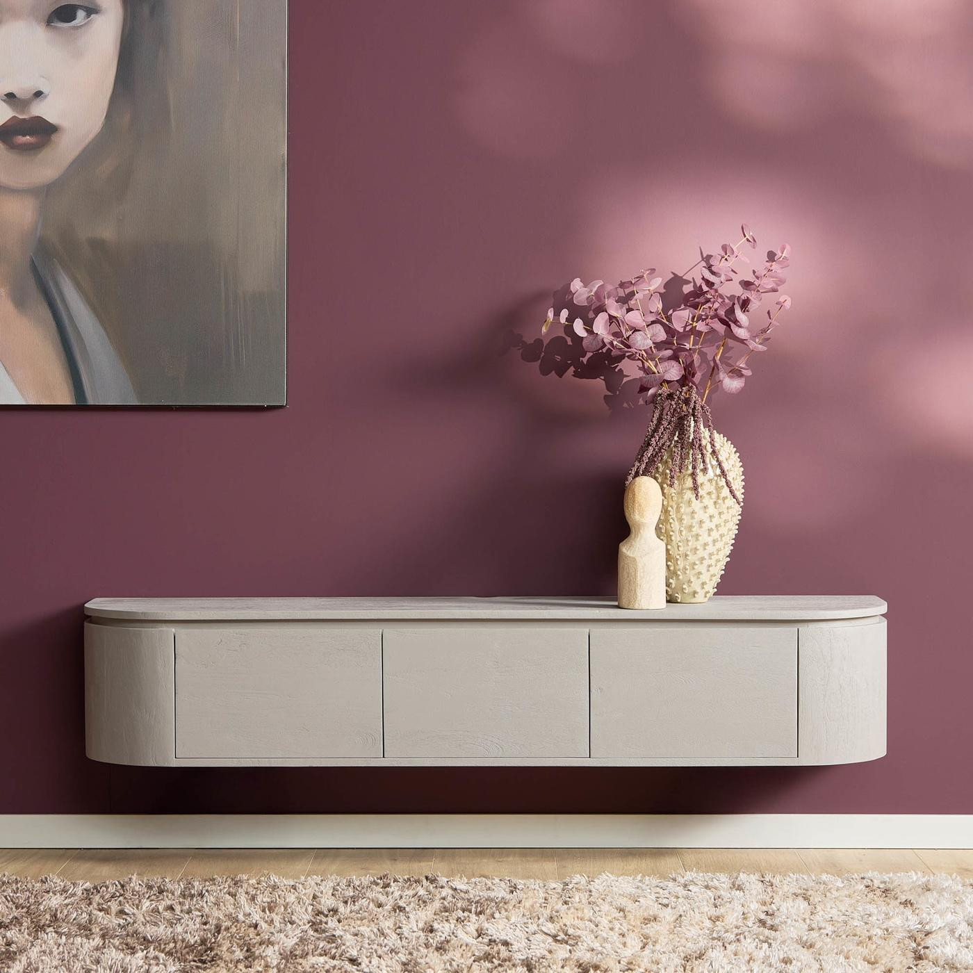 Starfurn Tv-meubel Excellent Taupe 160 cm Japandi stijl