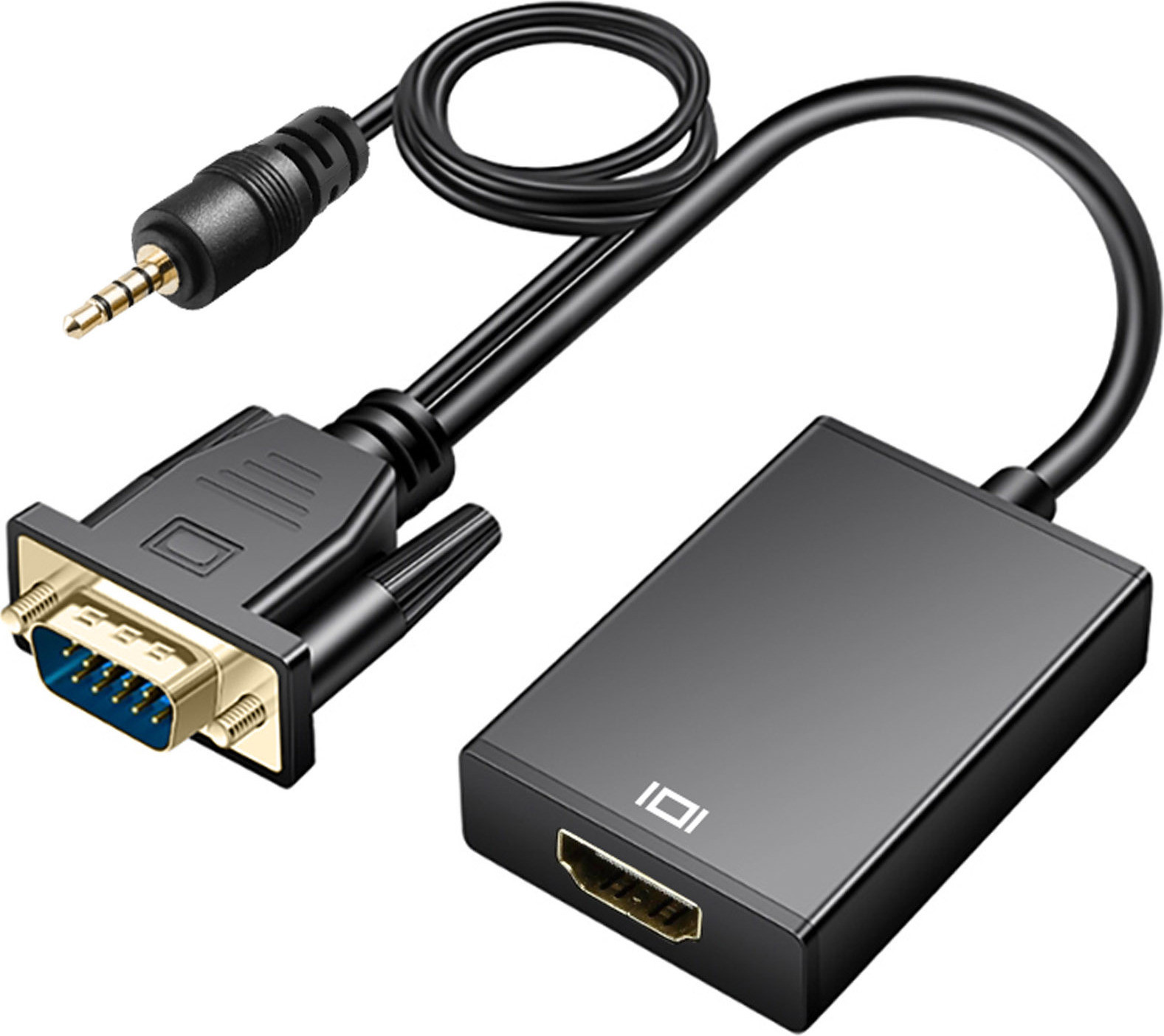 Avizar HD-adapter met VGA-connector, HDMI-aansluiting en 3,5 mm audio-aansluiting