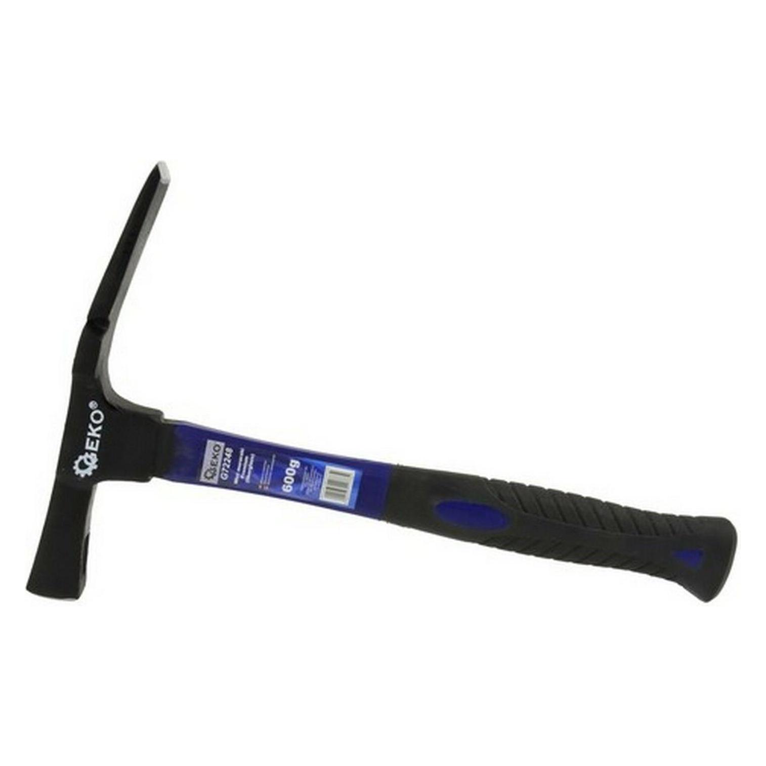 GEKO Maurerhammer 600g, gummierter Griff (600 g) (G72248)