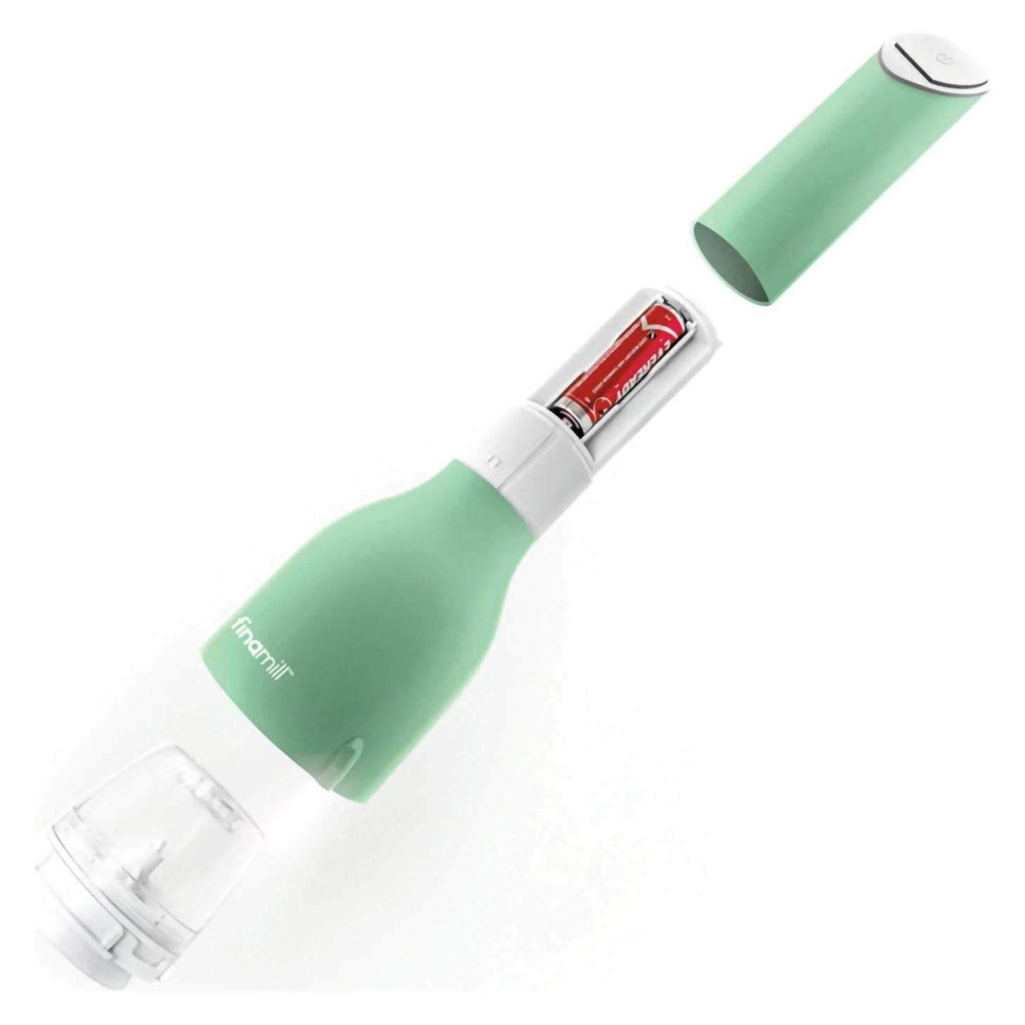 FinaMill One sage mit zwei FinaPod Pro Plus Batteriebetrieben (Diverse Gewürze, Pfeffer, Salz) (FNM GP180134-12SAG)