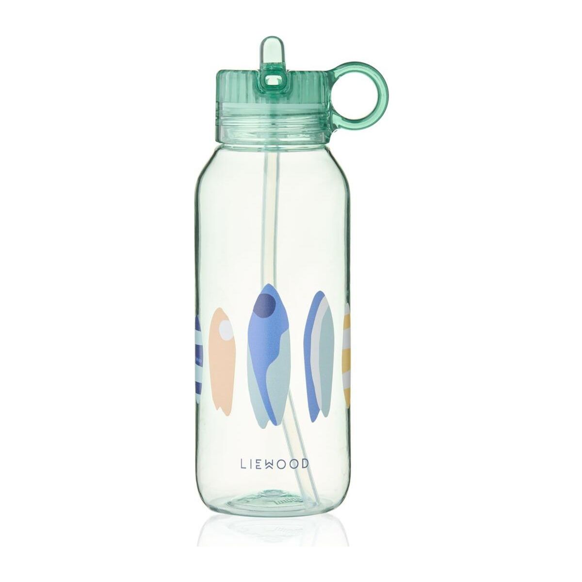 Liewood Yang Tritan Water Bottle 500 ml boards / light peppermint (2605) ONE SIZE LW20631-2605-ONE SIZE-CU