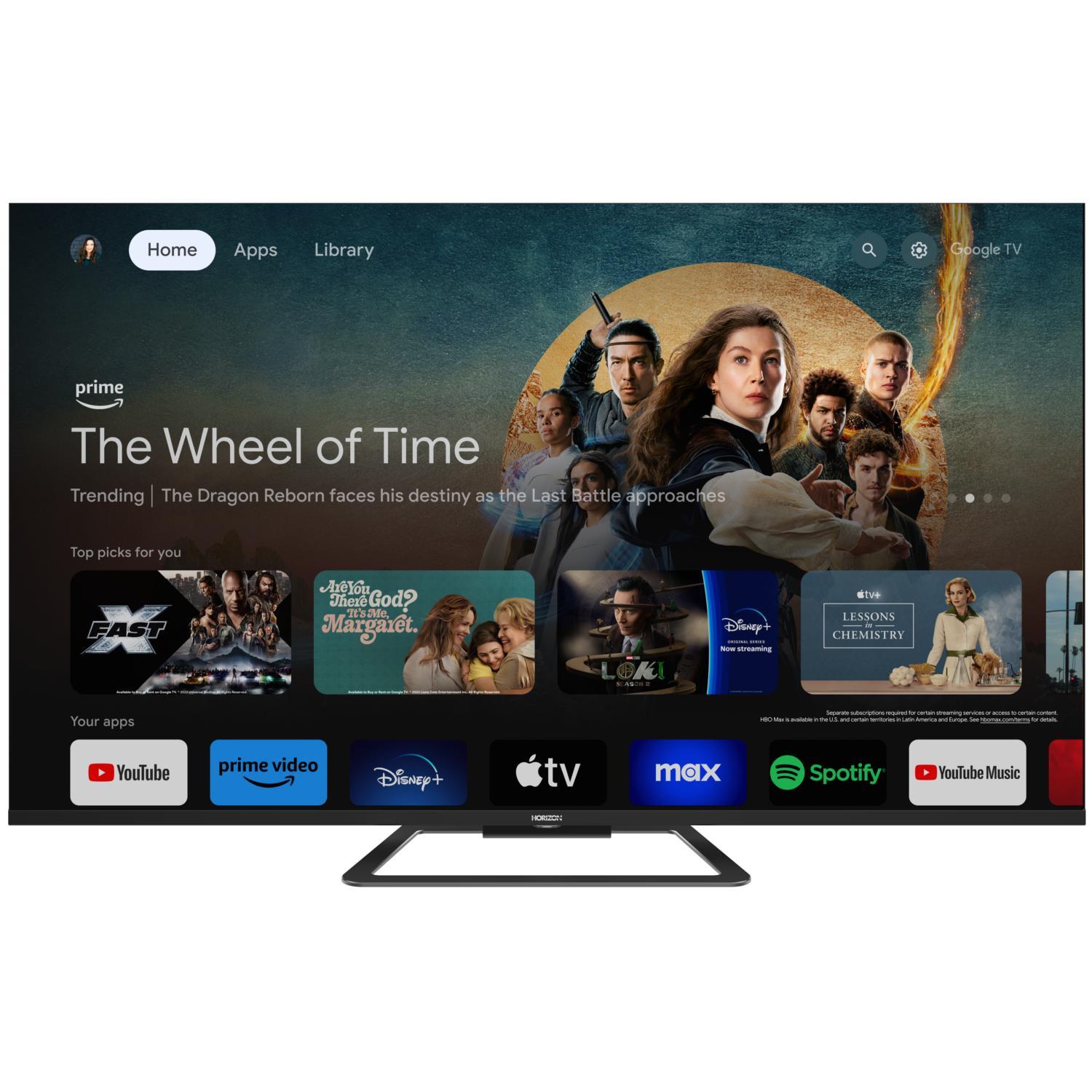 Horizon 55HQ8590U/D QLED Google TV 55", Fernseher 140 cm, 4K UHD, WLAN, Voice Assistant, 2024