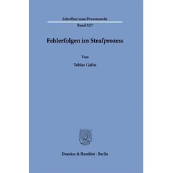 Fehlerfolgen im Strafprozess, Fachbücher