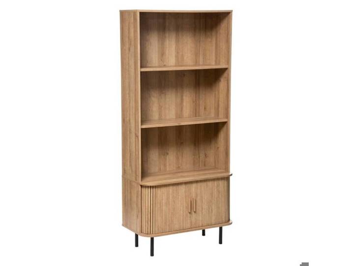 Bibliothèque 2 portes  Colva  effet chêne 80x180cm - Atmosphera Créateur d'intérieur