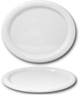 Saturnia Piatto Ovale 34 cm Giotto Bianco
