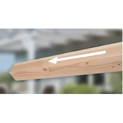 Skan Holz Pfostenverlängerung für Terrassenüberdachung Douglasie