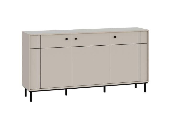 Carryhome Sideboard, Kaschmir, Metall, 3 Fächer, 160.2x81.8x37 cm, Wohnzimmer, Kommoden & Sideboards, Sideboards