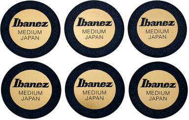 Ibanez PPA1M-BK Round Shape Pick Set Schwarz