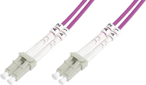 DIGITUS LWL Multimode Patchkabel, OM4, LC / LC