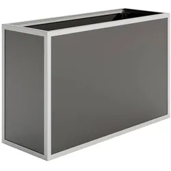 KGT Aluminium-Hochbeet "130",silber,1,21 x 0,45 x 0,77 m (L x B x H)