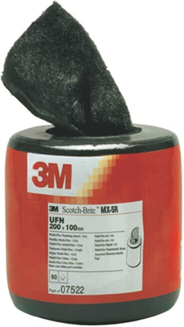 3M Scotch-Brite Non-tissés de ponçage pour les mains Rouleau de 60 pièces Multiflex 1000 (7100182458)