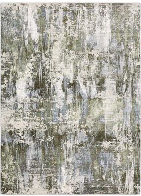 Style Haven Caldon Contemporary Abstract Green Area Rug