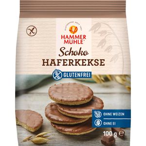 Hammermühle Kekse Schoko Haferkekse, glutenfrei, 100 g