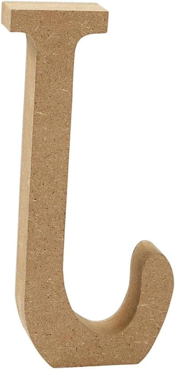 Houten Letter Decoratie Cijfer Bruin - 13 cm