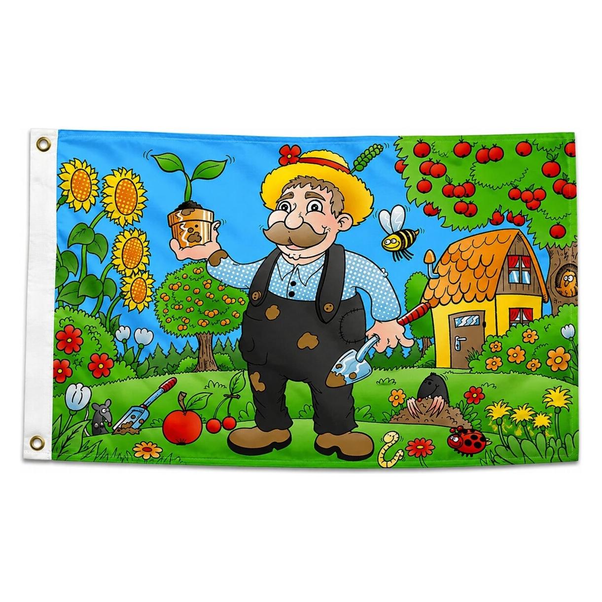 trends4cents Flagge GARTENFREUND 90 x 150cm mit 2 Messingösen (90 x 150 cm) (32195058)
