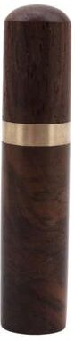 Uplift Picks Portable Wooden Toothpick Holder Mini Toothpick Storage Dispenser dark Bown