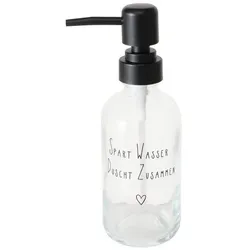 Seifenspender 250ml ""Spart Wasser - Duscht zusammen""