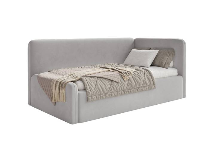 Jugendbett 90x200 cm Fanklo rechtsseitig mit Matratze und