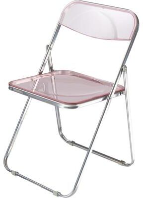 Urban Lifestylee Urban Lifestyle Transparent Acrylic Folding Chair