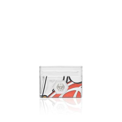 Clutch PHILIPP PLEIN "Embossed Credit Card Holder 3D Plein", Damen, 13, rot, Taschen
