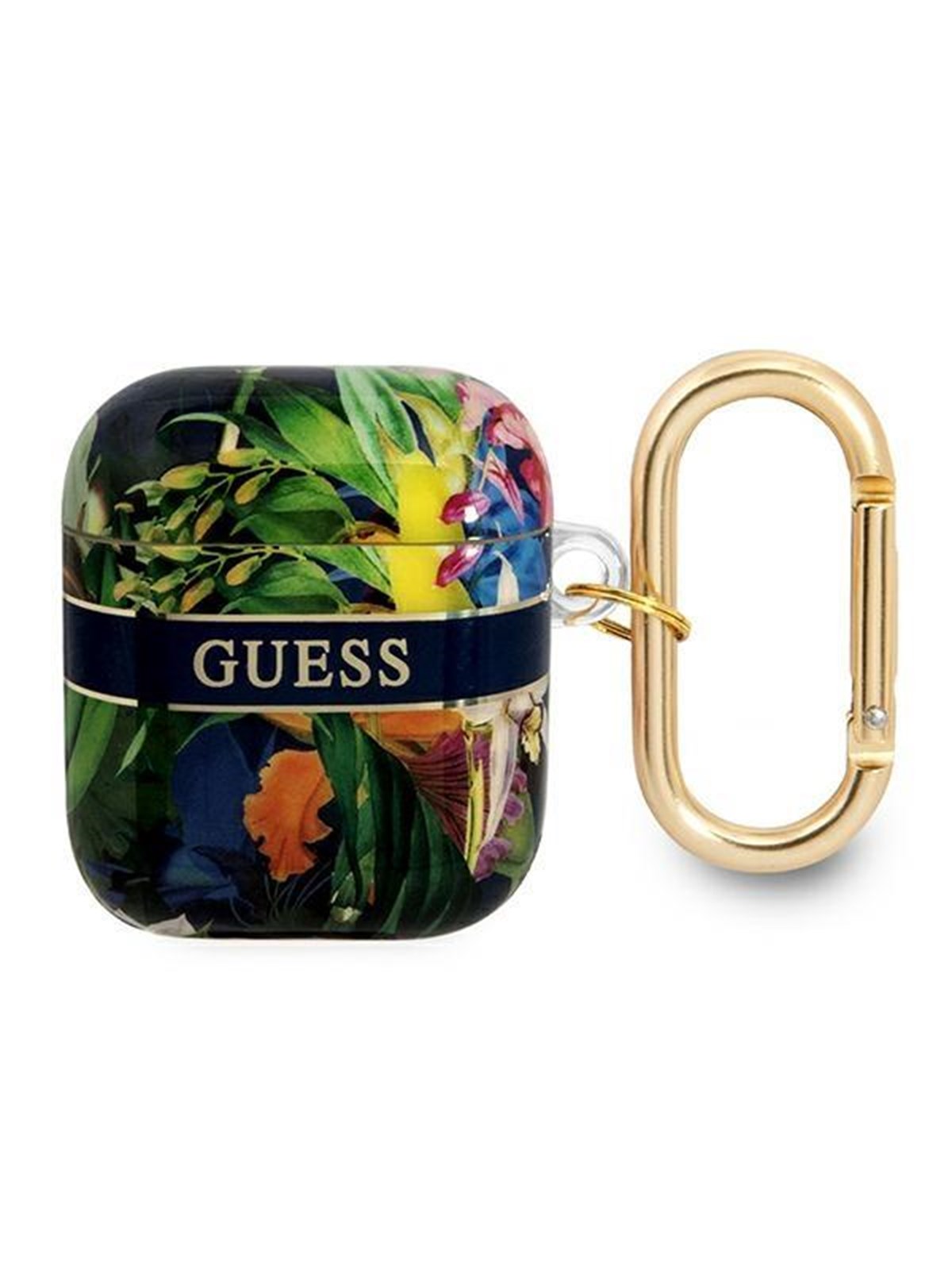 GUESS GUA2HHFLB AirPods cover blue/blue Flower Strap Collection