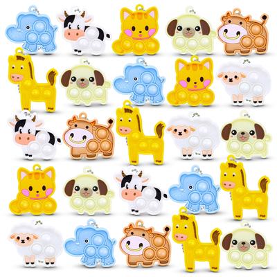 Perfect Picks Market Animal Pop Fidget Toy Set Push Bubble Sensory Stress Relief Set 7pcs