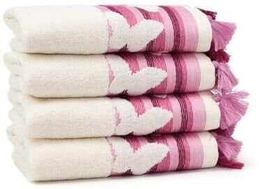 EastNBlue East'N Blue Butterfly Turkish Cotton Washcloth (Pack of 4)