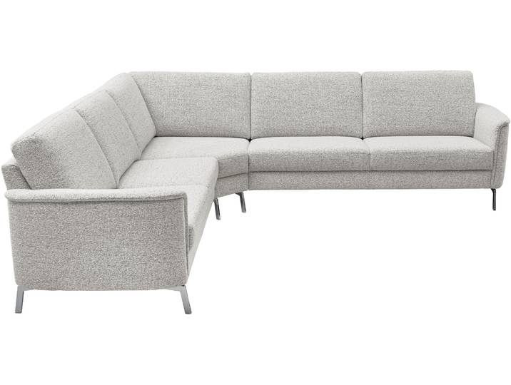 Ecksofa HOME AFFAIRE Solvaro, optional motorischer Sitzvorzug, Breite 283 cm , grau (silber), B:283cm H:85cm T:263cm, 76% Polyacryl, 24% Polyester, Sofas, Ecksofa, Saugroboter-tauglich, hochwertige Details & sorgfältige Verarbeitung