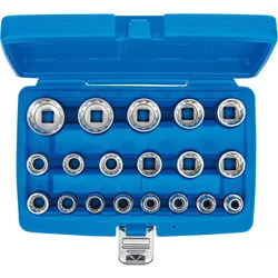 BGS Steckschlüssel-Einsatz-Satz Gear Lock Antrieb Innenvierkant 12,5 mm (1/2") 19tlg. - 2152