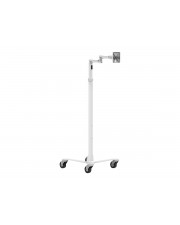 Compulocks Extended VESA Articulating Tablet Arm Rolling Cart Wagen für LCD-Display medizinisch weiß Bildschirmgröße: bis zu 38,1 cm 15 Zoll (MCRSTDEXW)