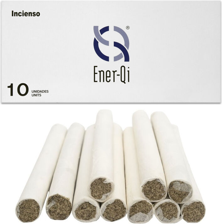 Moxa em charuto de artemísia pura com fumaça "Qing ai tiao" Ener-Qi (10 unidades): Ideal para moxibustión indireta