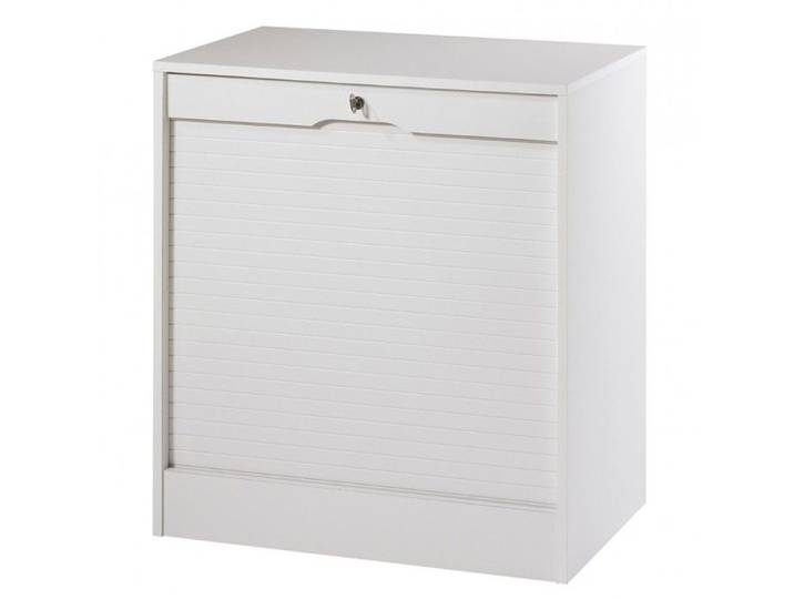 Classeur à Rideau - SIMMOB - Largeur 70 cm - 8 Niches - Blanc - Eco-conçu