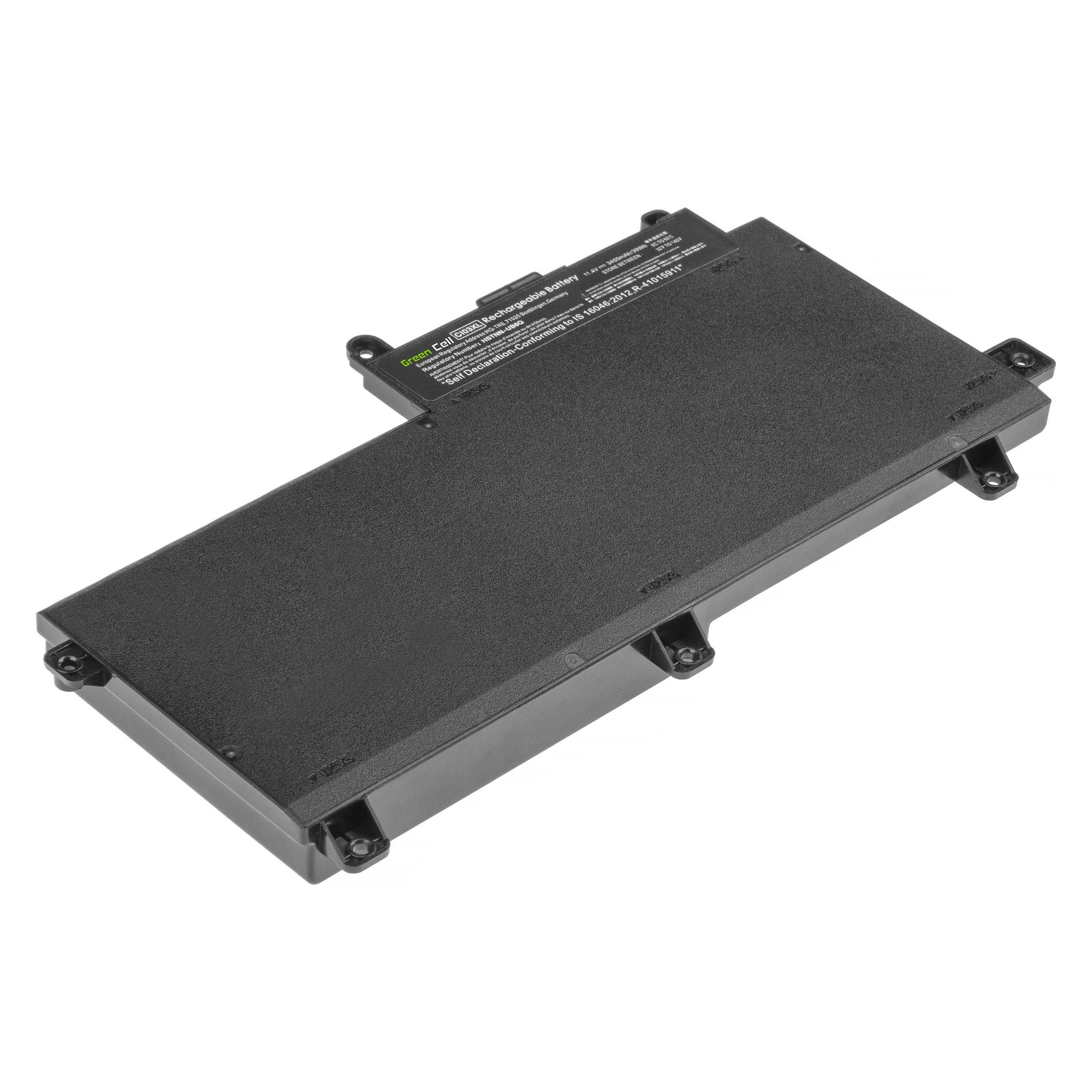 GreenCell Laptop Battery CI03XL for HP ProBook - 11.4V - 3400mAh (6 Zellen, 3400 mAh) (HP184)