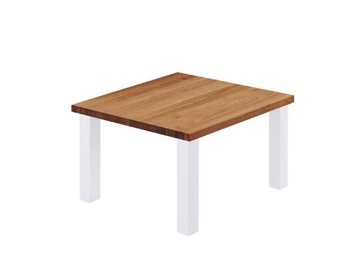 LAMO Manufaktur Esstisch Classic Küchentisch Tischplatte Massivholz inkl. Metallgestell (1 Tisch), gerade Kante