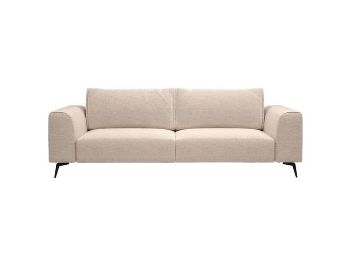 Viersitzer-Sofa, Beige, 302x88x87 cm, Holz & Textil, 4-Sitzer, Modern, MID.YOU