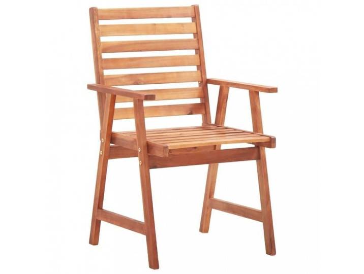 Chaises de jardin - Chaises de salle a manger d'exterieur 2pcs - Bois d'acacia massif