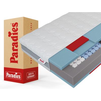 Taschenfederkernmatratze PARADIES "Paradies Prolife Strong XXL Version des Testsiegers*", weiß, B:90cm H:22cm L:200cm, Bezug: 65% Polyester, 35% Viskose, Matratzen, Taschenfederkernmatratze, Kaltschaumversion Note GUT (2,2), getestet in 90x200 cm,...