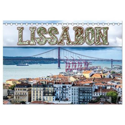 Mein Lissabon (Tischkalender 2026 DIN A5 quer), CALVENDO Monatskalender