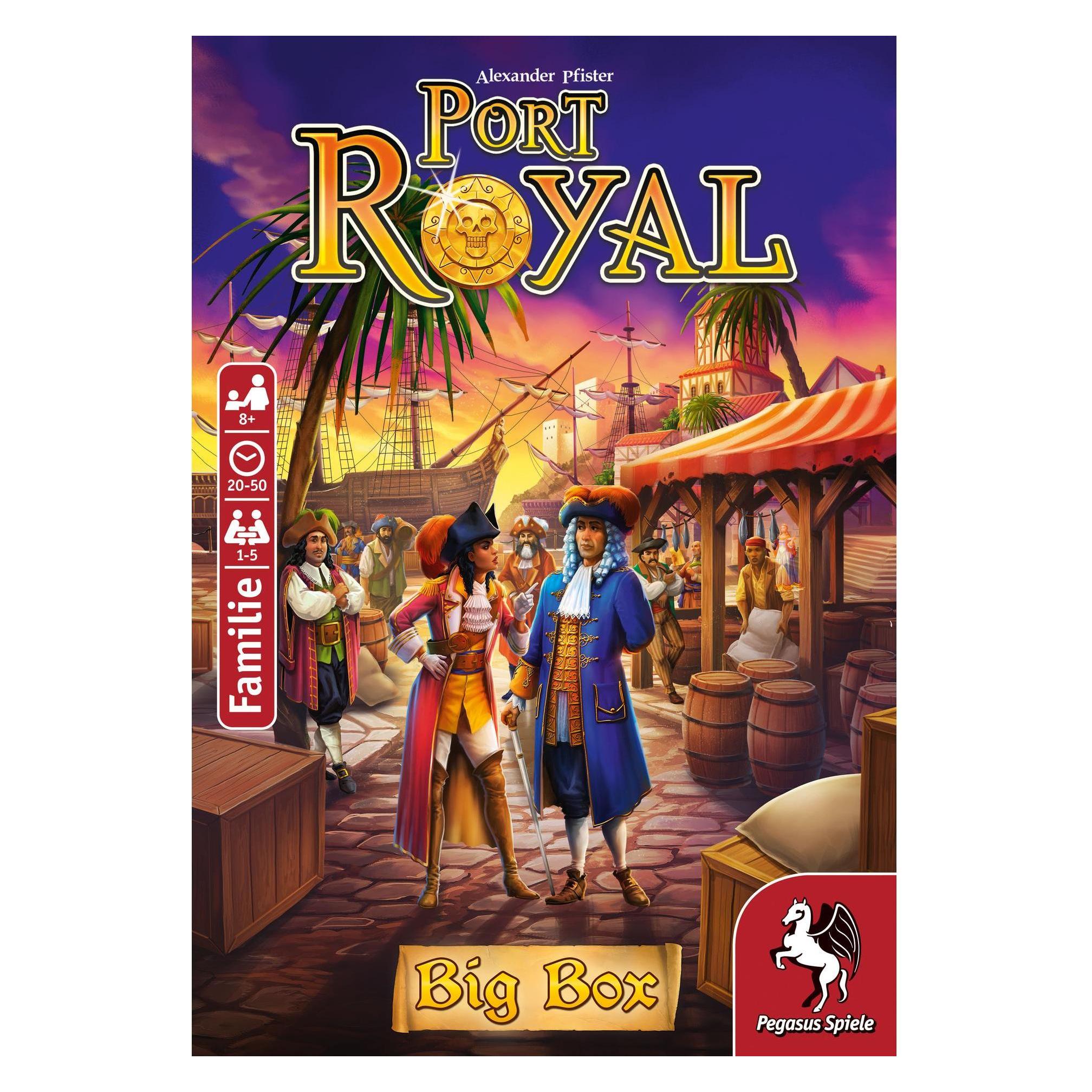 Pegasus 18148G - Port Royal Big Box, Kartenspiel, für 1-5 Spieler, ab 8 Jahre (DE-Ausgabe) (Deutsch, 1 - 5 Spieler) (18148G)