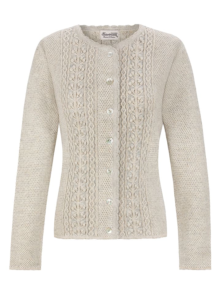 Stockerpoint Wollcardigan "Mabella" in Sand - 44