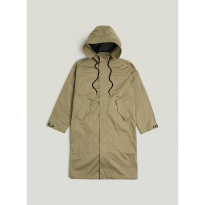 Parka G-STAR "Rovic Loose Parka", Damen, Gr. M, grün (ensis grün), Obermaterial: 97% Baumwolle, 3% Elasthan, Jacken Parka