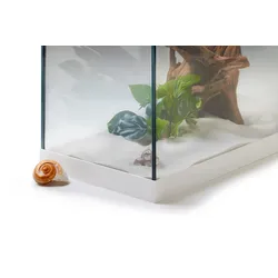 Aquarium Kiesblende Vario auf Wunschmaß in Weiß  Alle 4 Seiten 5cm 150cm        