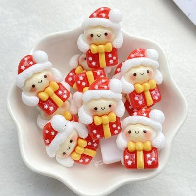 Uplift Essentials 10 Piece Resin Christmas Flatback Cabochons Set style C