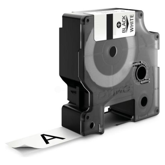 Dymo Rhino ID2 Polyesterband 18765, weiss (1.90 cm, Schwarz, Weiss) (18484)